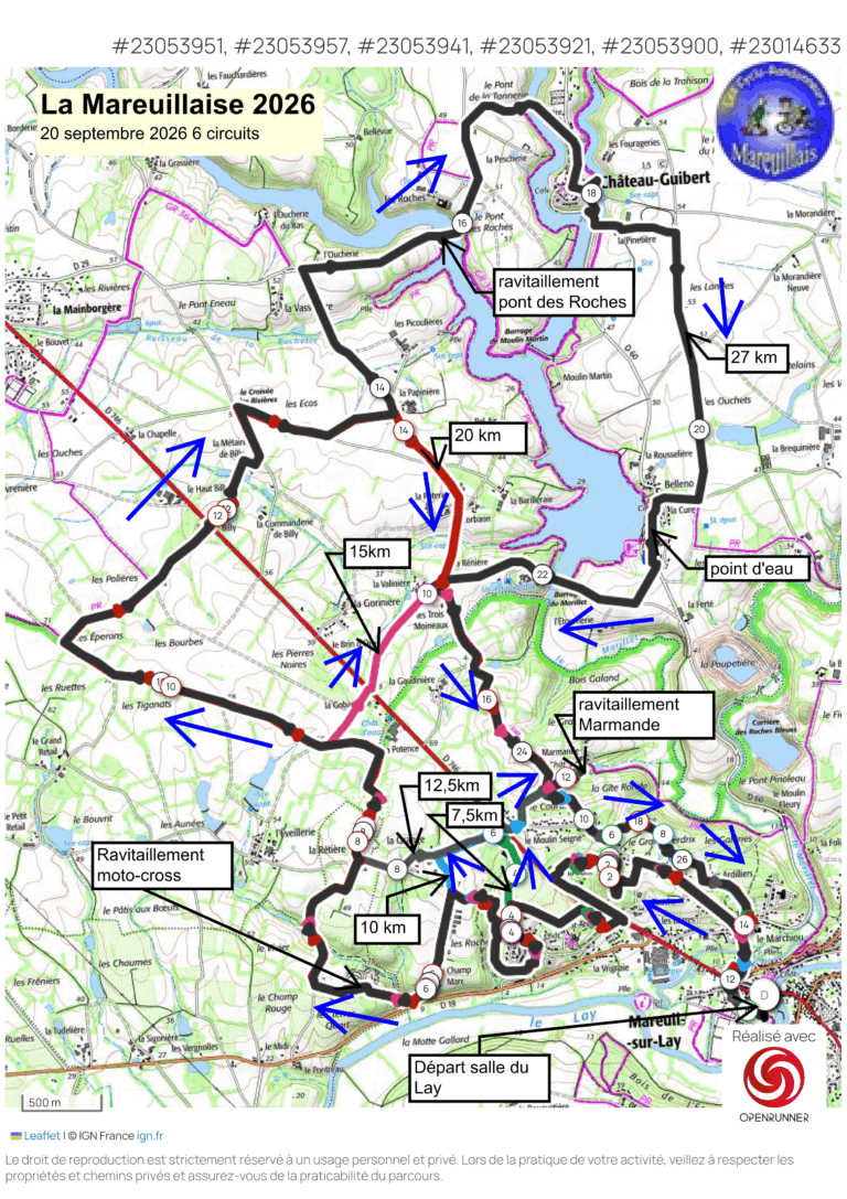 La mareuillaise 6 circuits